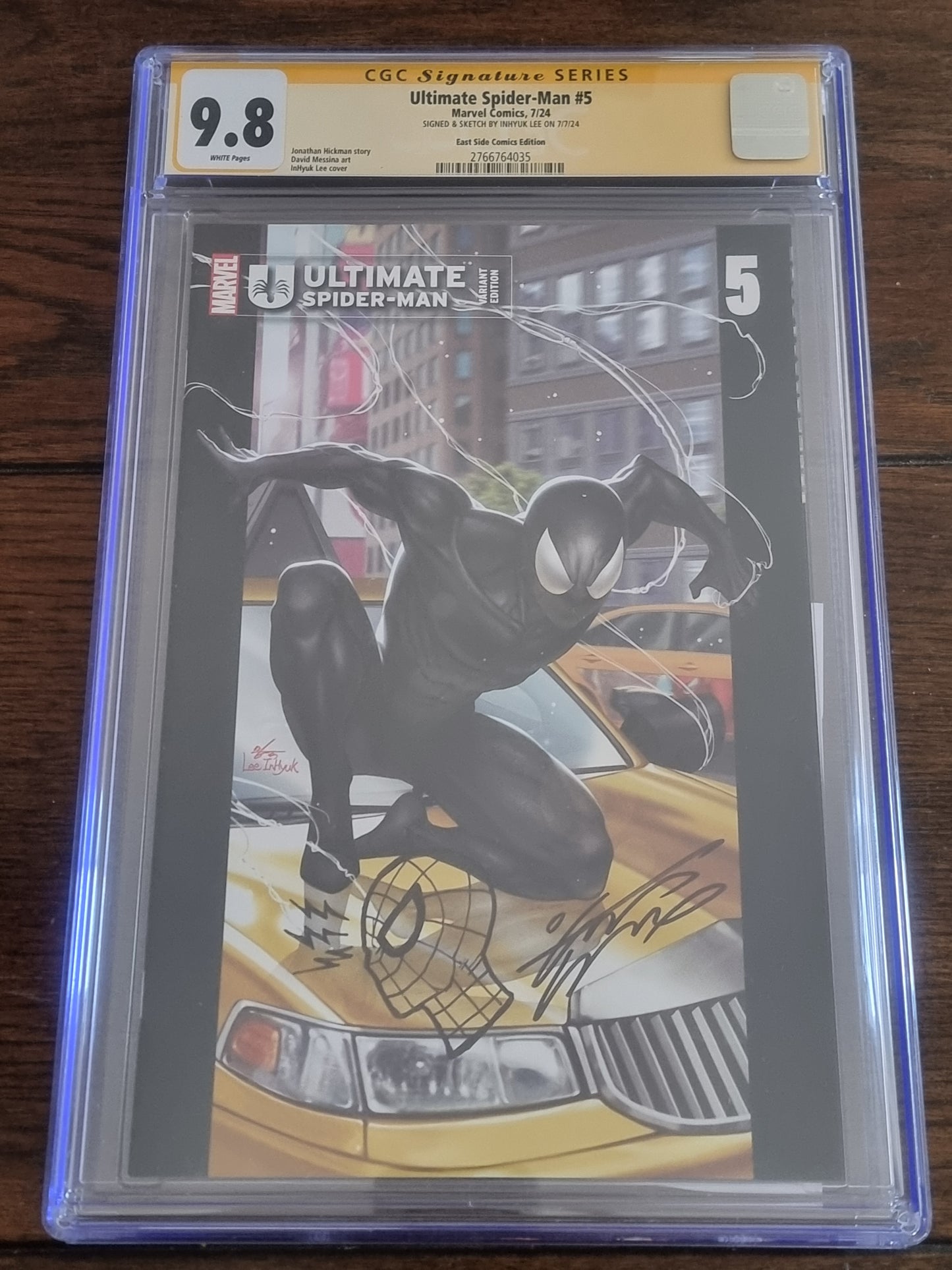 Ultimate Spider-Man 1, 4th Printing East side Comics Exclusive, Inhyuk Lee REMARK, CGC 9.8