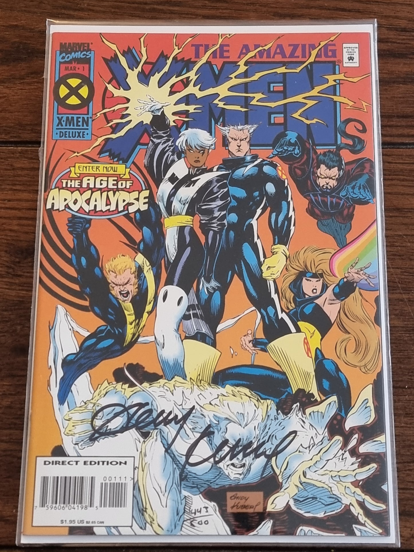 The Amazing X-Men 1, Signed Andy Kubert with COA, NM