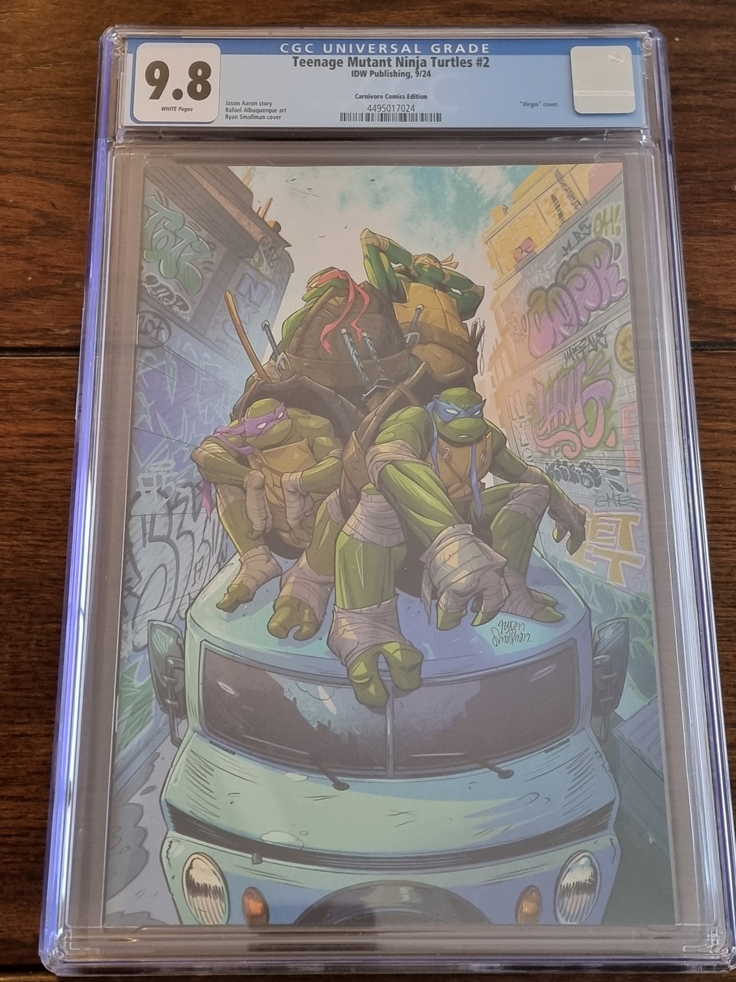 Teenage Mutant Ninja Turtles 2, 2024 Carnivore Comics Variant, 9.8 CGC