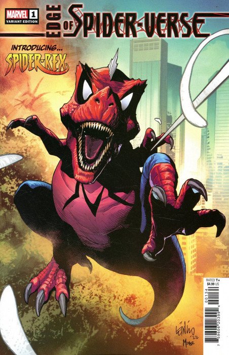 Edge of Spider-Verse (2) 1, First Appearance spider-Rex, NM