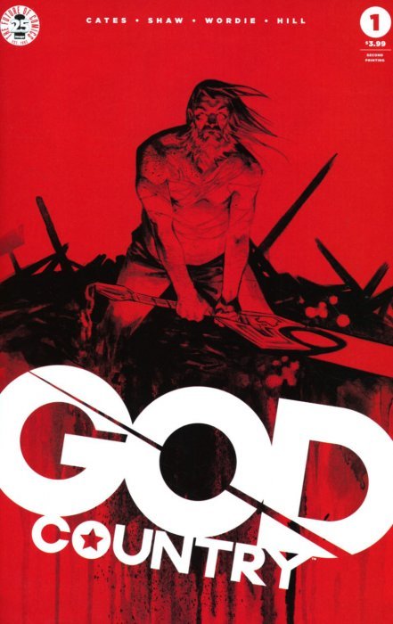 God Country 1, 2nd print, NM