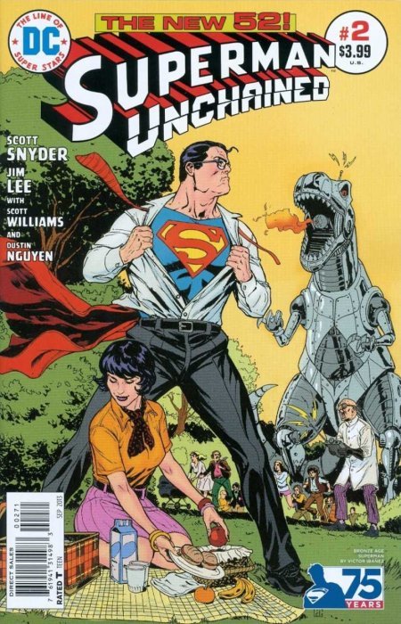 Superman Unchained 2, Bronze Age Variant, NM