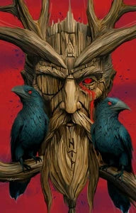 Odin #1 — Sheldon Bueckert Virgin Cardstock Variant B Red, NM, Limited 500