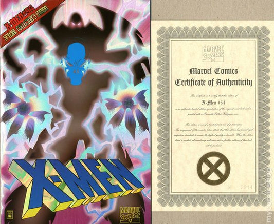 X-Men 54, Onslaught Reveal PRISM FOIL Ltd 7500 W/COA, NM
