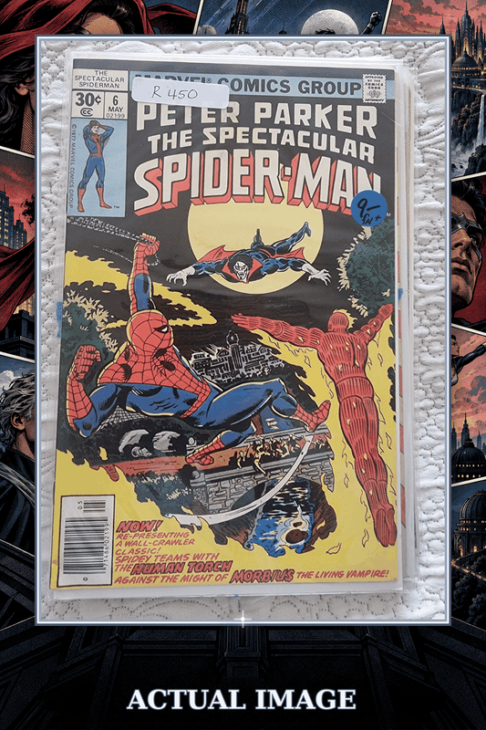 Peter Parker, The Spectacular Spider-Man #6 (1977) — Morbius and Human Torch, VG/FN