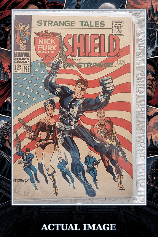 Strange Tales #167 (1968) — Jim Steranko Nick Fury Flag Cover, VG/FN