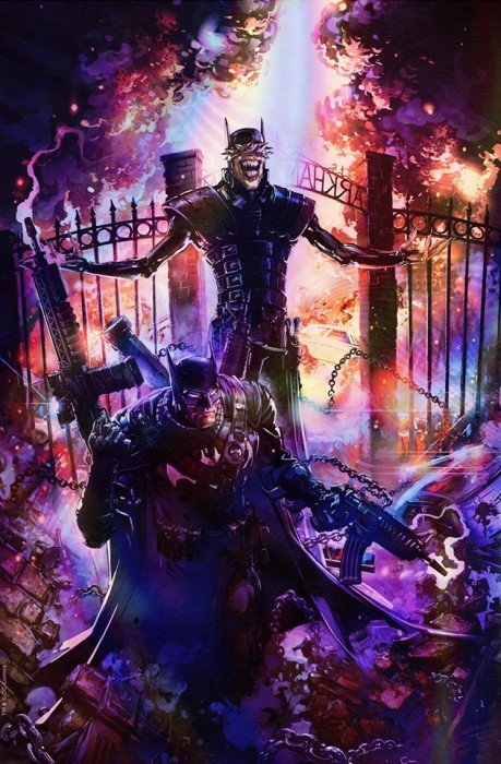 Batman Who Laughs 1, Crain C2E2 Virgin Foil ltd 500, NM