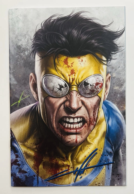 Invincible #1, Carla Cohen MegaCon Exclusive Virgin Variant, SIGNED IN YELLOW, NM