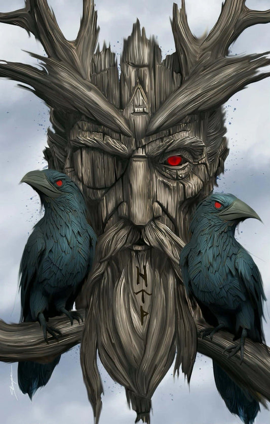 Odin #1 — Sheldon Bueckert Virgin Cardstock Variant A Pale/Silver, NM, Limited 500