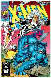 X-Men 1, Storm, Beast, Professor X Cover, Jim Lee, NM